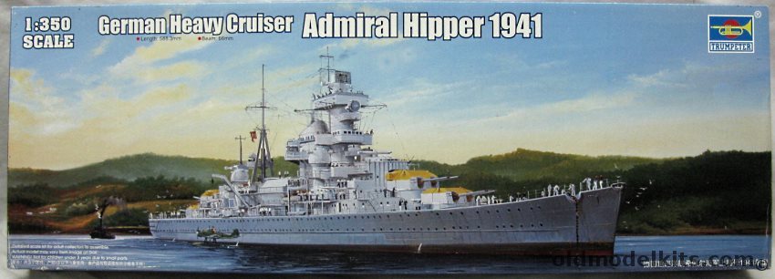 Trumpeter 1/350 Admiral Hipper Heavy Cruiser 1941, 05317 plastic model kit